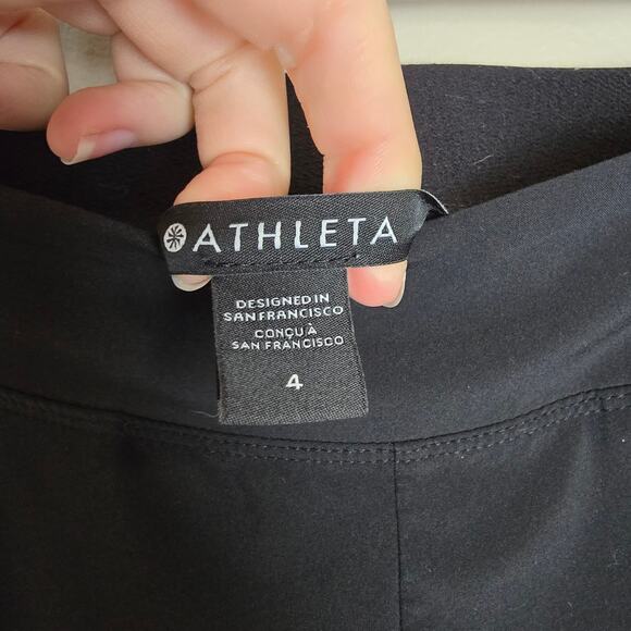 Athleta Black Joggers Size 4 - Picture 3 of 3